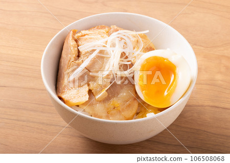 boiled egg char siu bowl 106508068