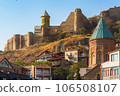 Scenic view on Meidan Square and Narilka fortress, Tbilisi, Georgia 106508107