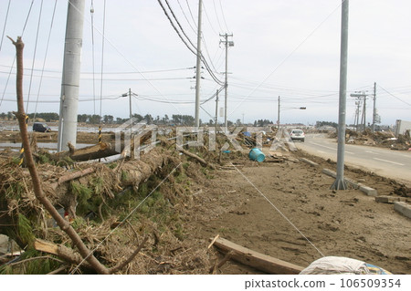 11 days after the Great East Japan Earthquake Iwanuma City, Miyagi Prefecture 11 days after the Great East Japan Earthquake Iwanuma City, Miyagi Prefecture 106509354