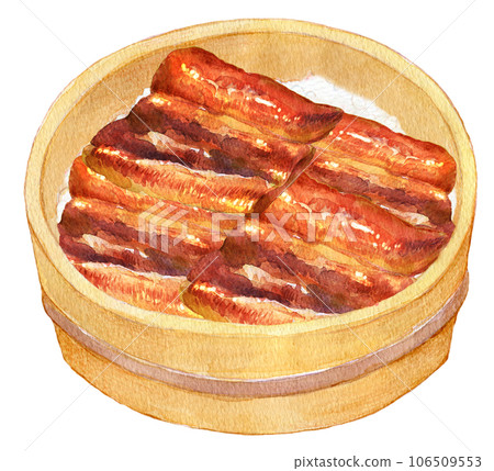 水彩插圖 hitumabushi 名古屋特產 106509553