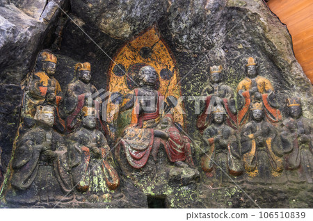 Usuki stone Buddha 1000 years of prayers Usuki stone Buddha 1000 years of prayers 106510839