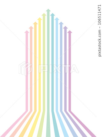 Arrow background colorful simple rising 106511471