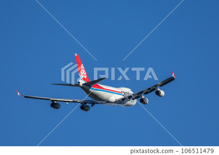 Air Cargo AIR CARGO / Airplane taking off from Narita Airport Boeing 747 Cargolux 106511479