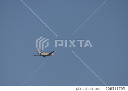 從羽田機場起飛的客機、JAL、波音 767、日本航空 從羽田機場起飛的客機、JAL、波音 767、日本航空 106511705