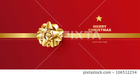 Merry Christmas background vector. Winter Christmas background with xmas. 106512254