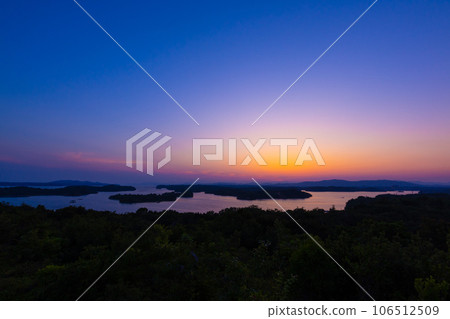 Beautiful Shima scenery and sunset 106512509