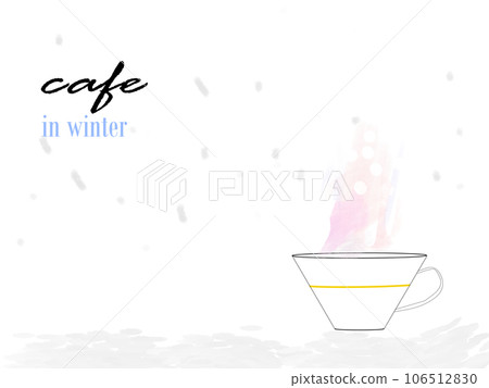 Simple cafe illustration winter version 106512830