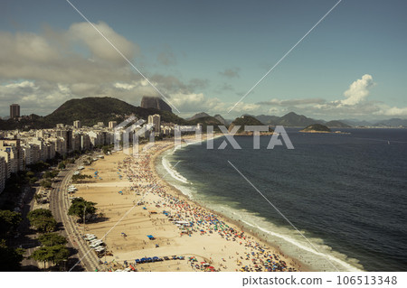 Rio de Janeiro beach. View from a height. Rio de Janeiro beach. View from a height. 106513348