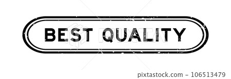 Grunge black best quality word rubber seal stamp on white background 106513479