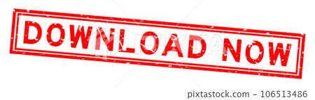 Grunge red download now word square rubber seal stamp on white background Grunge red download now word square rubber seal stamp on white background 106513486
