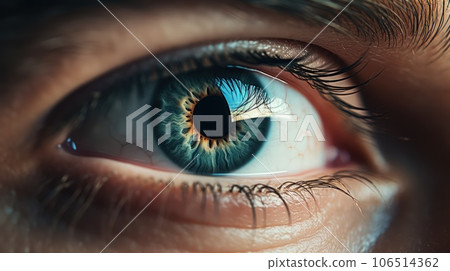 Close-up photo of a male eye. 106514362