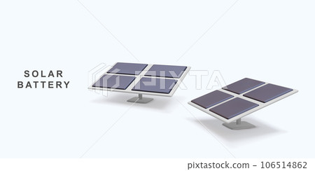 3d realistic Solar Panels energy. Green Energy. Clean Energy. Vector illustration. 3d realistic Solar Panels energy. Green Energy. Clean Energy. Vector illustration. 106514862