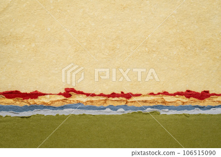 abstract paper landscape in vivid earth tones tones - collection of handmade rag papers abstract paper landscape in vivid earth tones tones - collection of handmade rag papers 106515090