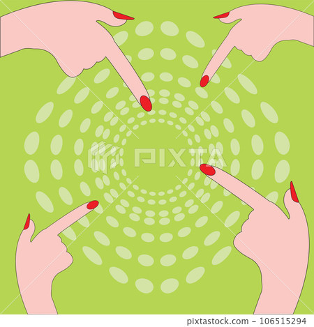 Hands pointing the center of the image Hands pointing the center of the image 106515294
