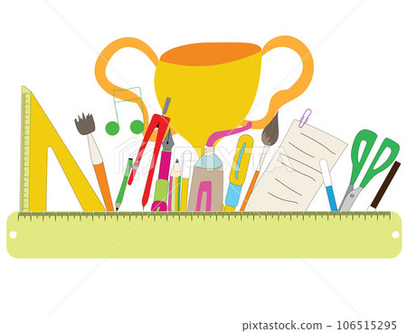 Label with educational objects Label with educational objects 106515295
