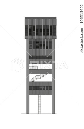 industrial building with broken windows industrial building with broken windows 106515692