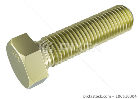 Bolt, closeup. 3D rendering 106516304