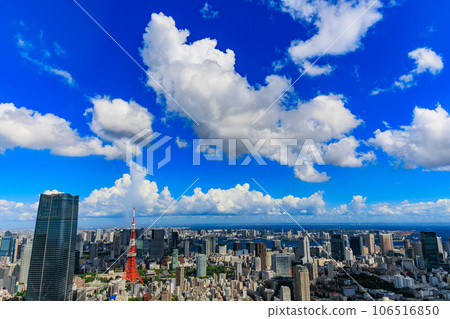 東京都港區六本木的夏空 東京都港區六本木的夏空 106516850