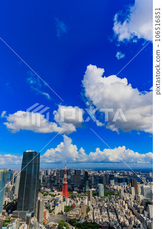 東京都港區六本木的夏空 東京都港區六本木的夏空 106516851