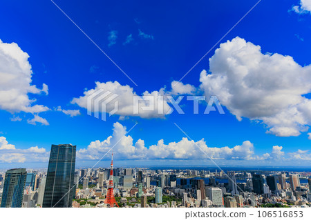 東京都港區六本木的夏空 東京都港區六本木的夏空 106516853