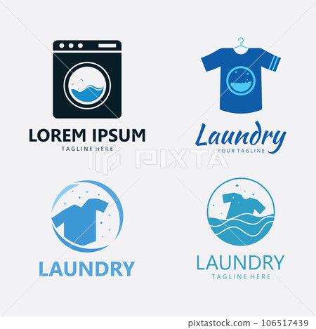 Laundry Vector Logo Template 106517439