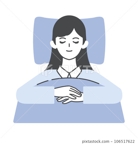 Sleeping woman, sleep, restful sleep 106517622