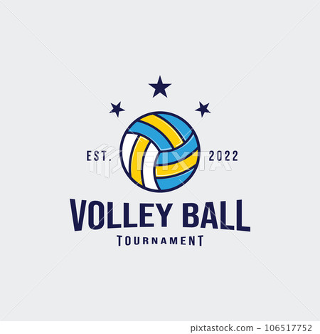 Vector Volleyball Logo Template 106517752