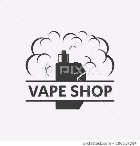 e cigarette logo vector logo electronic cigarette vector illustration © butenkow (#7737739)