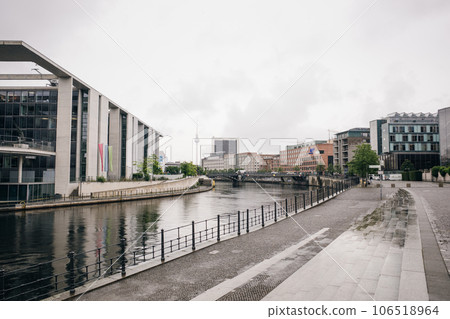 Panoramic view of Berlin government district on Spree river. germany - may 2023 Panoramic view of Berlin government district on Spree river. germany - may 2023 106518964