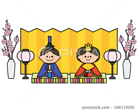 女兒節雛人偶：男性和女性娃娃（Dairi 娃娃） 106519085