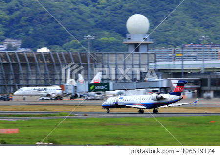 Osaka International Airport IBEX Airplane Takeoff Sky Park Osaka International Airport IBEX Airplane Takeoff Sky Park 106519174