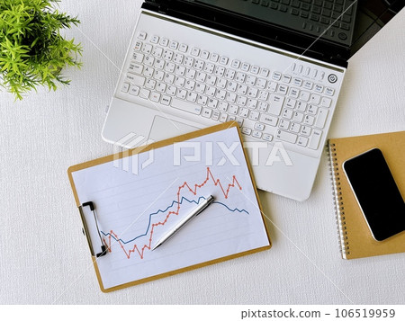 Business image graph and laptop Business image graph and laptop 106519959