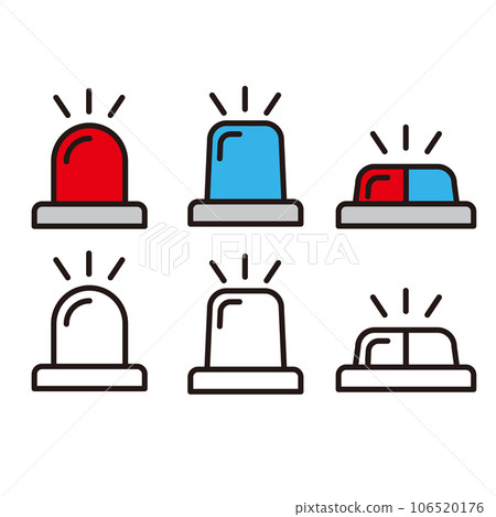 警燈插圖集 106520176