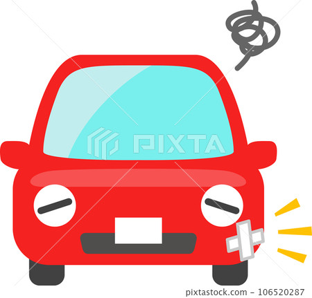Car character depressed due to scratches on the car body 106520287