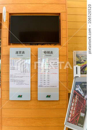 時刻表 站內風景（高森站） 南阿蘇鐵道（全線開通） 106520520