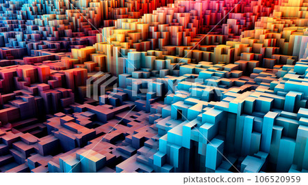 Collection background of various rectangular parallelepipeds "AI generated image" 106520959