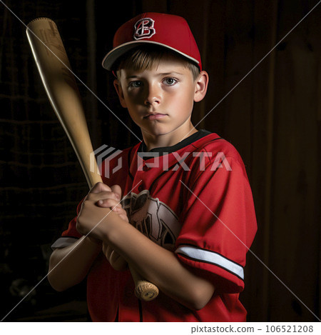 lifestyle photo little league baseball player in action - AI MidJourney lifestyle photo little league baseball player in action - AI MidJourney 106521208