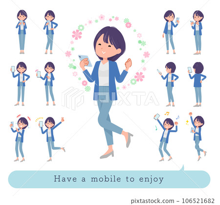 A set of public relations women having fun using smartphones A set of public relations women having fun using smartphones 106521682