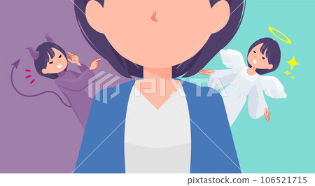 一組在天使與魔鬼之間掙扎的公關女性 一組在天使與魔鬼之間掙扎的公關女性 106521715
