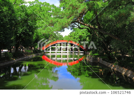[大阪府]住吉大社的對稱相里橋（太鼓橋） 106521746