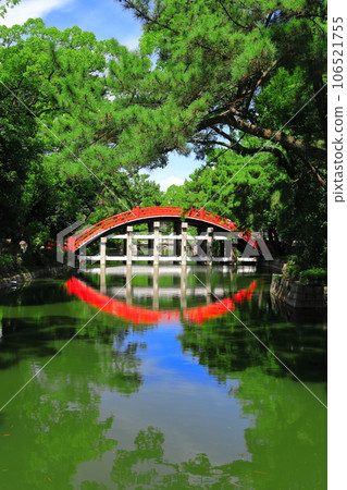 [Osaka Prefecture] Symmetrical Sori Bridge (Taiko Bridge) of Sumiyoshi Taisha Shrine 106521755