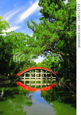 [Osaka Prefecture] Symmetrical Sori Bridge (Taiko Bridge) of Sumiyoshi Taisha Shrine 106521759