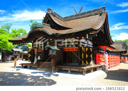 [Osaka Prefecture] Sumiyoshi Taisha Main Shrine (Third Main Shrine) on a sunny day 106521812