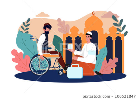 Ramadan Day Illustration concept. A flat illustration isolated on white background Ramadan Day Illustration concept. A flat illustration isolated on white background 106521847
