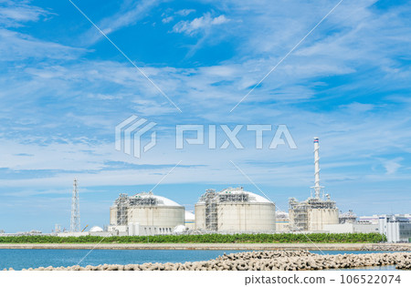 Thermal power plant that generates electricity using natural gas (energy image) Thermal power plant that generates electricity using natural gas (energy image) 106522074