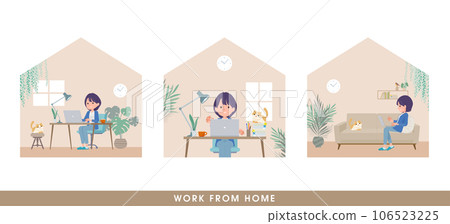 一組在家工作的公關女性 106523225