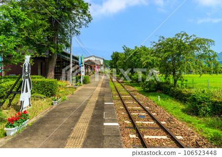 車站軌道和風景（南阿蘇朝陽站） 南阿蘇鐵道（全線開通，從高森站到館野站） 106523448