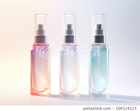 cosmetic product mockups on fresh field. Background for presentation of cosmetic. AI Generative. 106524215