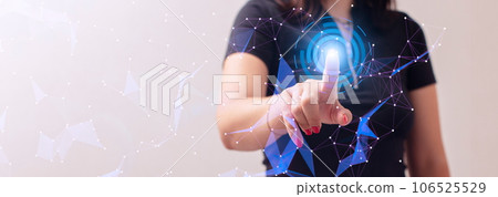 Technology Privacy digital security concept, cybersecurity, button Technology Privacy digital security concept, cybersecurity, button 106525529