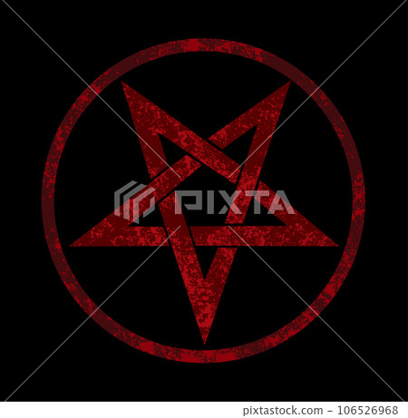 Red inverted pentagram 106526968